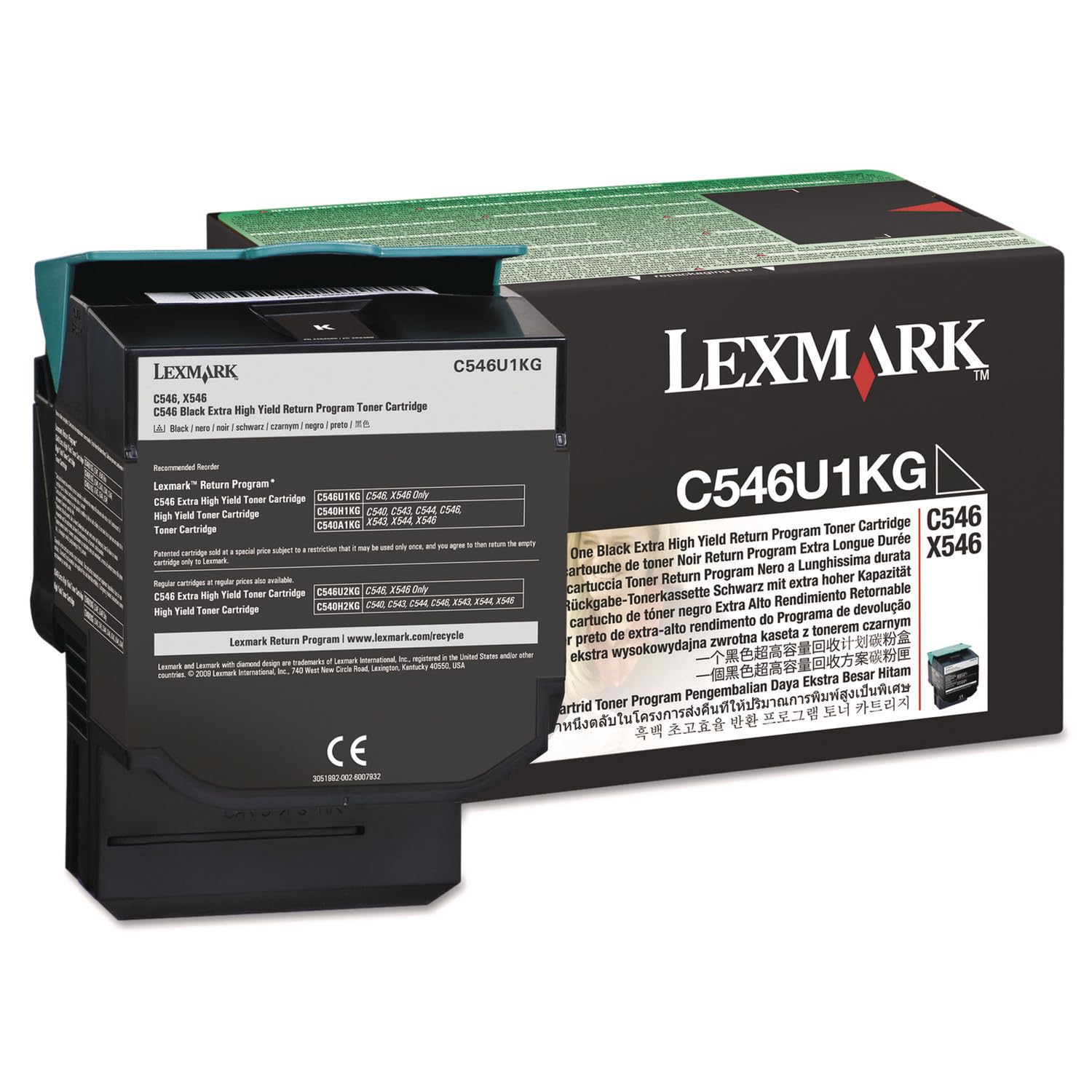 AmazonUk/MG1AT Lexmark C546/ X546 Extra High Capacity Return Program Toner Cartridge - Black