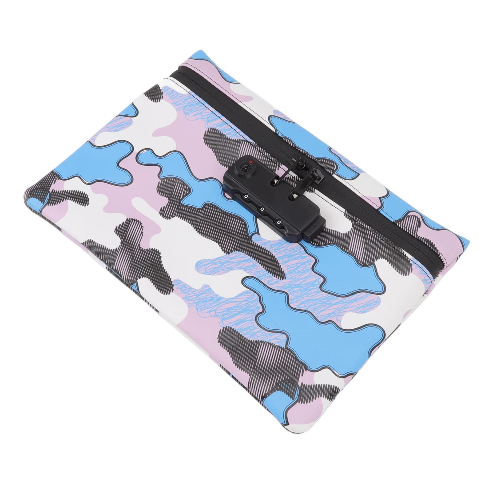 Atyhao Smell Proof Bag, Storage Carrying Bag PU Leather Travel Storage Case with Combination Lock for Home Outdoor