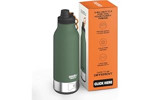 Asobu Dog Barky Bottle – Insulated Stainless Steel Water Bottle with 2 Removable Dog Bowls for Food, Treats & Water – Pet-Friendly Travel Bottle for Hiking, Road Trips & Outdoor Adventures