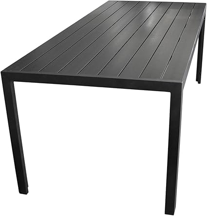 Amazon.de: Wohaga® Terrassentisch Aluminium Gartentisch mit Polywood