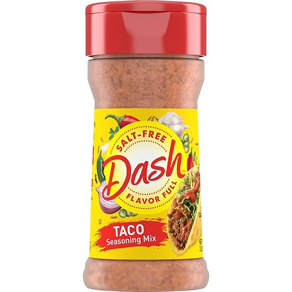 DASH SALT-FREE TACO SEASONING BLEND, 2.5 OUNCE
