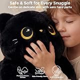 Mewaii 20 Inch Cute Black Cat Plush Pillow Kawaii Stuffed Animal view 5