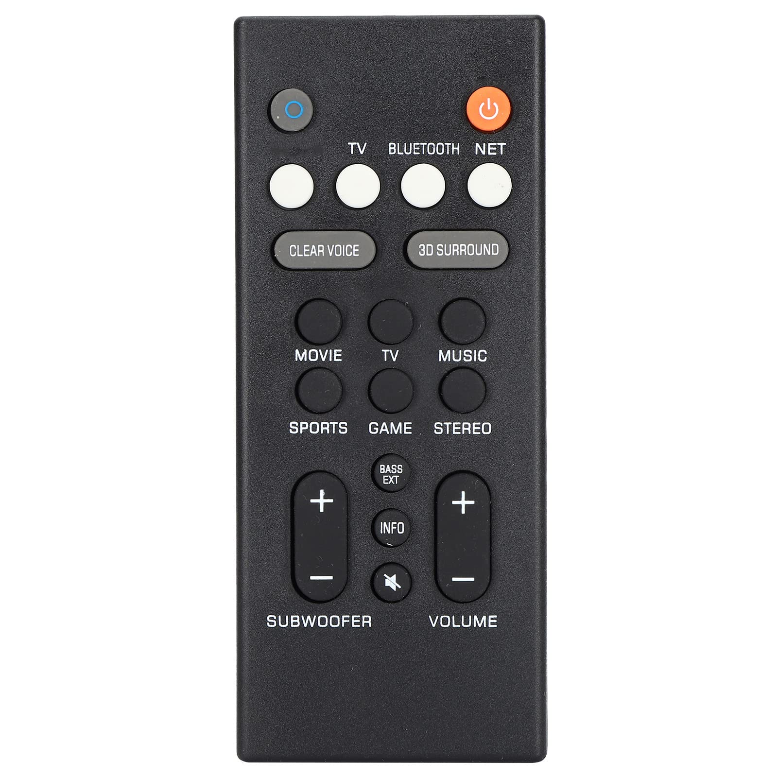 ciciglow Soundbar Remote Control, Remote Control ABS Durable Speaker Replacement Controller for YAS‑209 YAS‑109