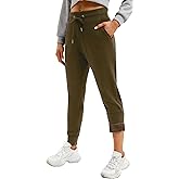 IUGA Fleece Lined Sweatpants Women Joggers with Pockets High Waisted Sherpa Winter Pants for Women Warm