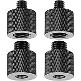 Rigych Camera Screw Adapter 1/4 Male to 3/8 Female and 3/8 Male to 1/4 Female Tripod Screw Adapter for Camera Tripod Stand Mi