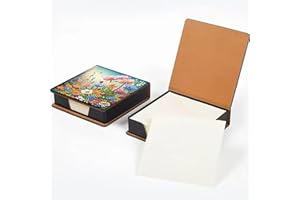 GENERIC Flower Diamond Painting Kit Note Box,Nature Diamond Art Memo Paper Storage Box,Sticky Note Holder Diamond Art,Diamond Painting Memo Pad For Office Desk.