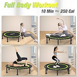ZCMHAXJ Foldable Mini Trampoline, 40"/48" Rebounder