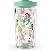 Tervis Disney - Princess Paradise Made in USA Double Walled Insulated Tumbler Travel Cup Keeps Drinks Cold & Hot, 16oz, Classic