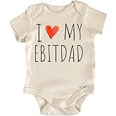 NOFO VIBES Ebitdad Accounting Finance Baby Bodysuit – Funny Infant Outfit, Unisex Baby Clothes, Short Sleeve Newborn Bodysuit