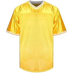 Blank Football Jerseys Mesh Athletic Football Shirt