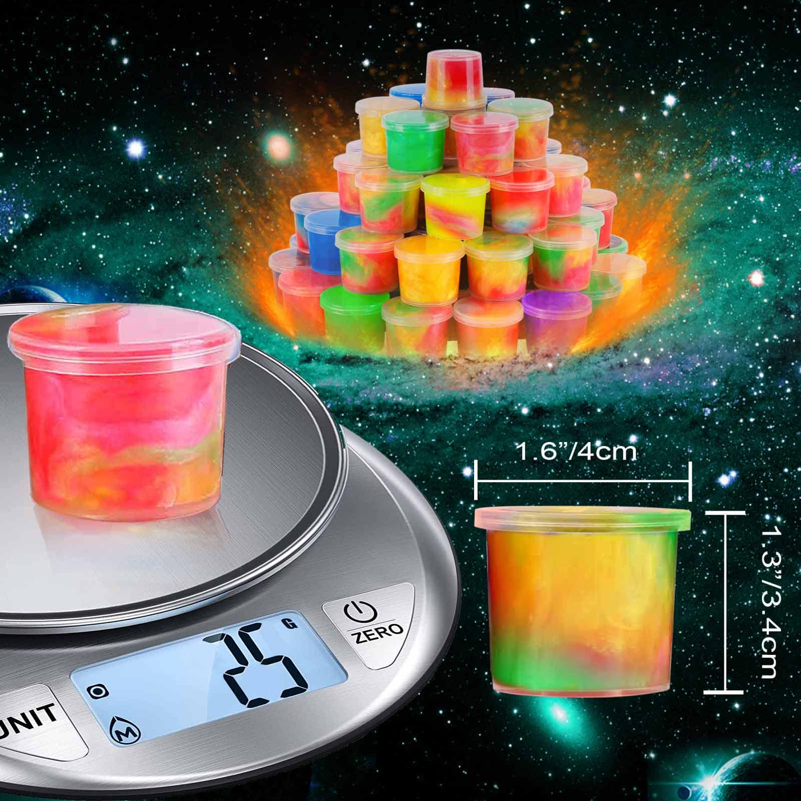 iMelitoy Galaxy Slime 48 Pack, Kids Slime Party Favors, Classroom Prize, Christmas Goodie Bag Stuffers, Valentine for Kids, Super Soft and Non Sticky Ultimate Slime Kits for Girls Ages 7 12