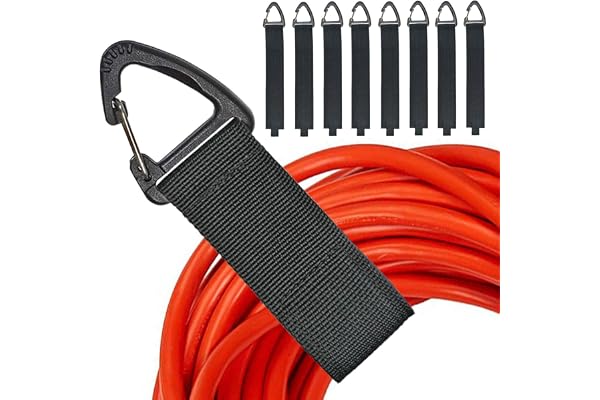 Extension Cord Organizer(8 Pack), Garage Organization and Storage, 16-Inch(Unfolded) Heavy Duty Storage Strap for Extension C