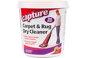 Capture Carpet Dry Cleaner Powder 2.5 lb - Deodorize Clean Stains Smell Moisture from Rug Couch Wool and Fabric, Pet Stain Od