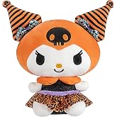 Jazwares Hello Kitty&reg; and Friends, 8-Inch Kuromi&trade; Halloween Plush with a Pumpkin Hood - Officially Licensed Sanrio&reg; Product from Ages 6+