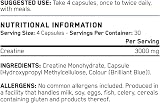 Applied Nutrition Creatine Monohydrate 3000mg Capsules 120ct 30 Servings view 8