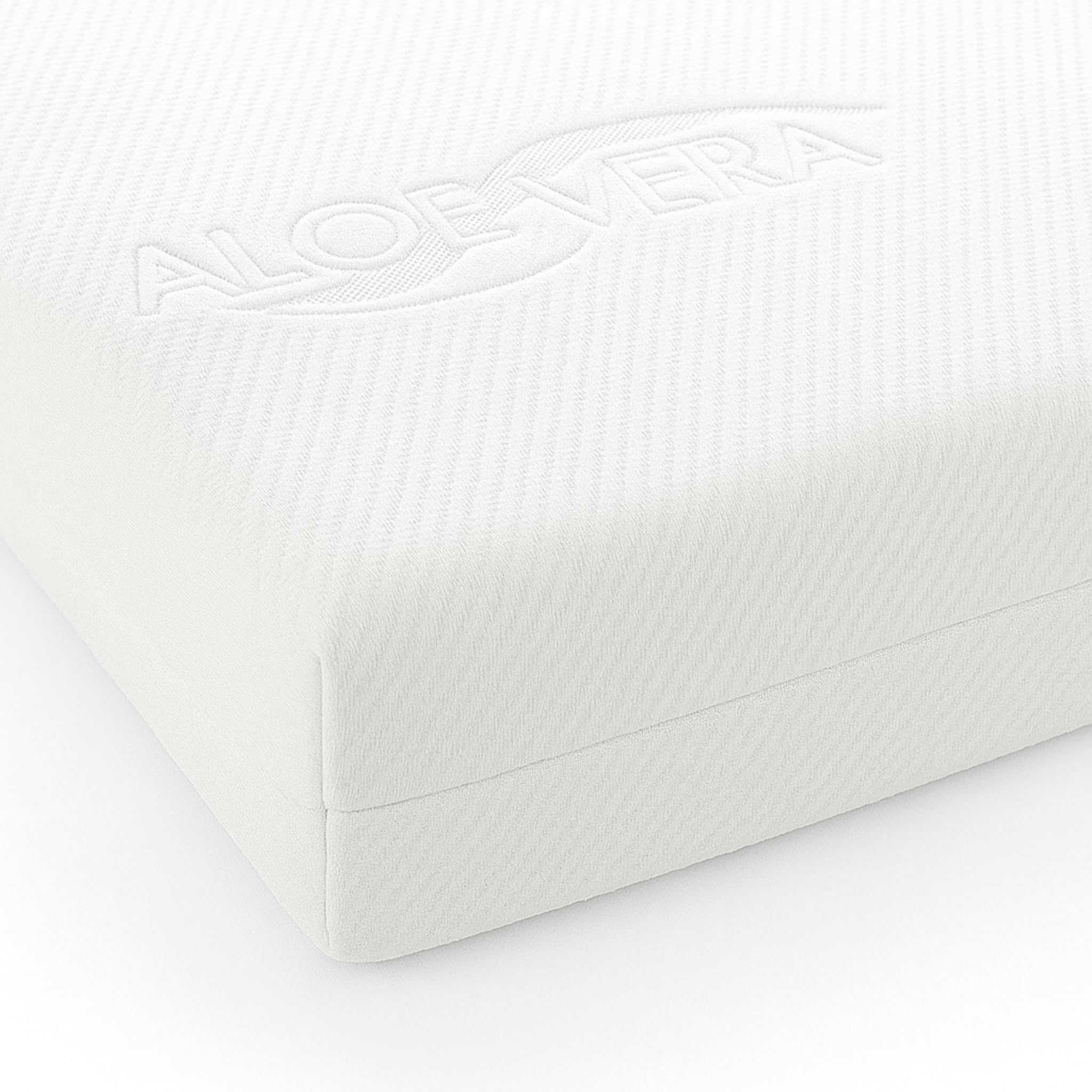 Mokee Cot Mattress 120 x 60cm Breathable Cot Bed Mattress infused with Aloe Vera - Quilted Cot Mattress with Removable Cover
