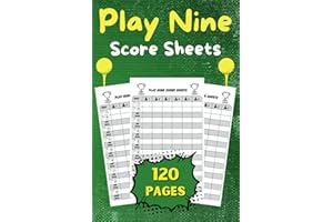 Play Nine Score Sheets: 120 Pages, Play Nine Card Game, 6 x 9 inches for scorekeeping