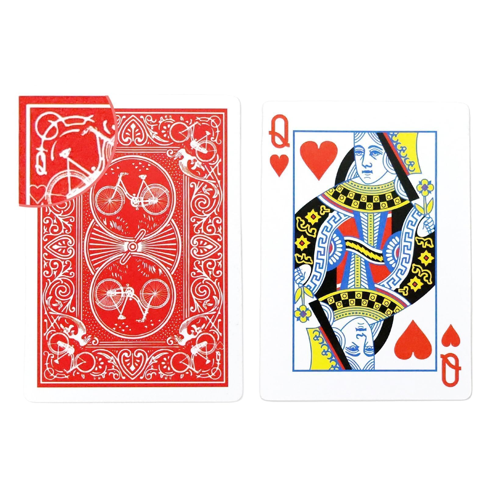Marked Magic Playing Cards, Magic Poker Magic Trick Deck Discreetly Marked Poker Playing Cards for Magicians Magic Tricks Close-up Street Magic Prop Illusion Puzzle Toy and Regular Play