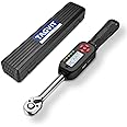 TAGVIT Digital Torque Wrench 3/8 Inch Drive, 2.2-44.3 Ft.lb/3-60 Nm Electronic Bike Torque Wrench, ±2% Accuracy with Preset Value, Data Storage, Buzzer and LED Flash Notification for Bicycle Moto