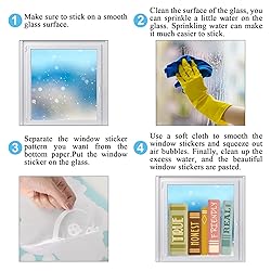 JarThenaAMCS Boho Book Window Clings Inspirational