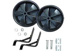 Miayaya Bicycle Training Wheels Kids Auxiliary Wheels Universal Wheels Stronger Version Heavy Duty Rear Bicycle Stabilizers (Black,14inch)