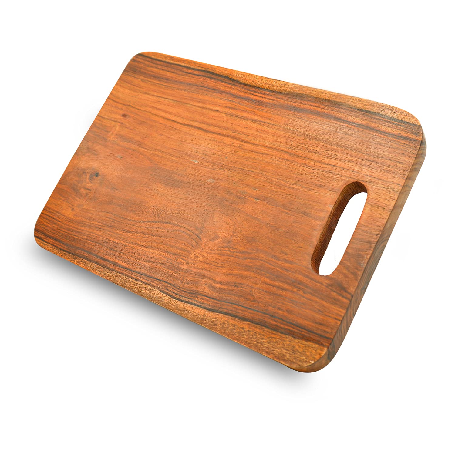 Buy ADA Handicraft Sheesham Wooden Cutting Board with Handle, Chopping
