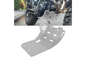 KKZOL Motorcycle Skid Plate Replacement for Yamaha TW200 1987-2023 Under Engine Protection Aluminum Bash Plate (Silver)