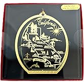 California State Brass Christmas Ornament