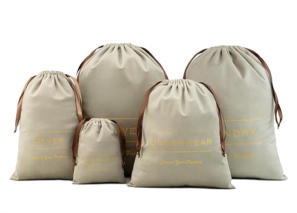 5 SET TRAVEL ORGANIZER BAGS | PACKING POUCHES...