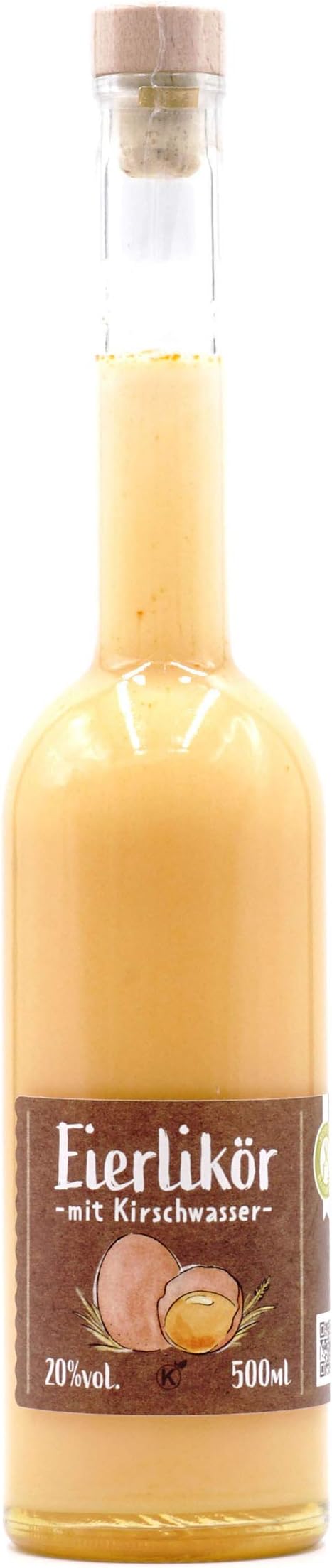 0 5 Liter Eierlikor Mit Schwarzwalder Kirschwasser 20 Vol Brennerei Kessler Amazon De Bier Wein Spirituosen