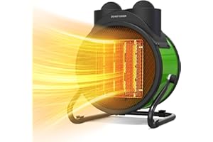 SEEYANG Outdoor Heaters for Patio, 1500W Portable Greenhouse Heater with 90°Adjustable Angle-2…