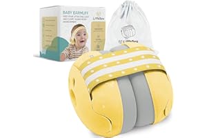 LittleTora Baby Ear Muff - Noise Canceling Headphone for Infant Hearing Protection - Newborn Airplane Travel Essential