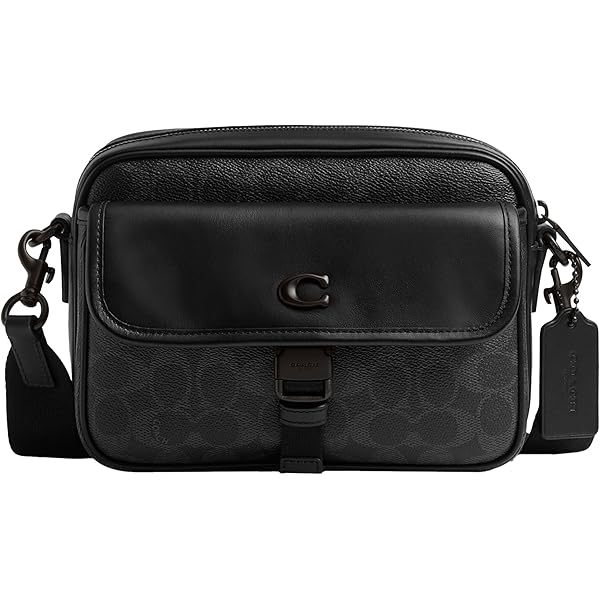 COACH WOMENS MIA CROSSBODY IN SIGNATURE CANVAS F76646 (Brown-Black