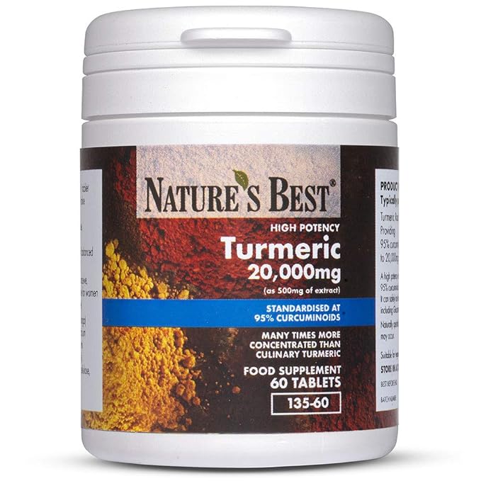 Turmeric 20,000mg one of The UKs Strongest and purest 60 Tablets