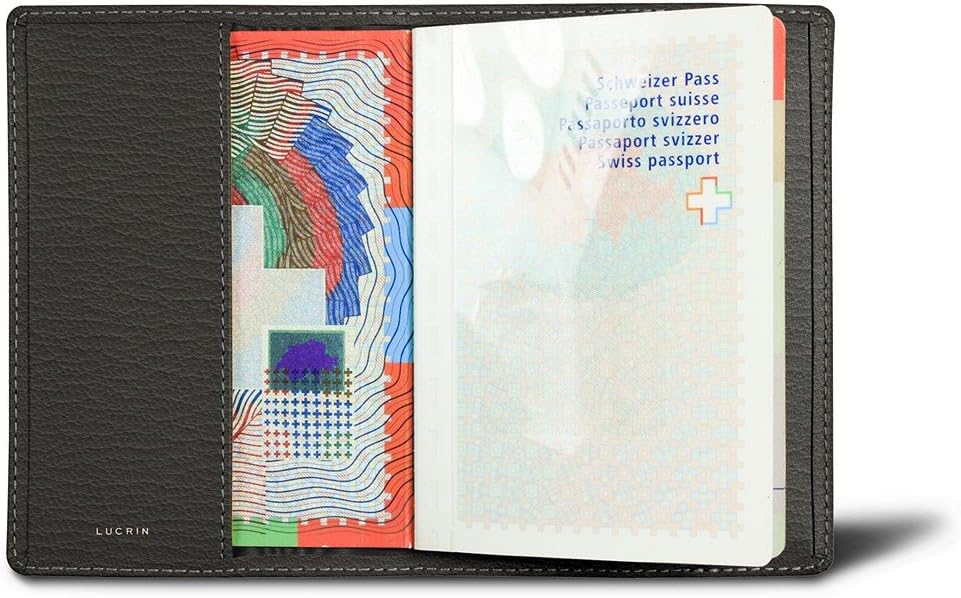 Lucrin - Universal Passport Cover - Mouse-Grey - Goat Leather
