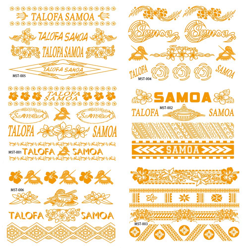 Original Designed Tattoos Missfashion Temporay Tattoos Samoa Bangle Style Body Stickers -Gold