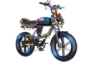 Misodo Electric Bike for Adults,1800W Peak Motor, 30MPH, 80 Miles, 48V 15AH Battery Electric Dirt Bike, NFC/Password Unlock, 7-Speed, Dual Suspension 20" Fat tire Ebikes for Adults