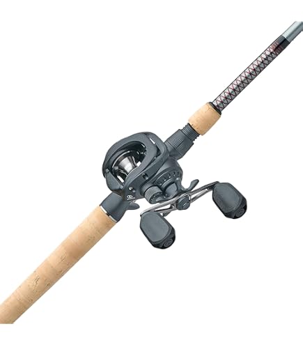 Ugly Stik 7' Carbon Baitcast Fishing Rod and Reel Casting Combo, Graphite with Graphite Tip Design, 7' 1-Piece Fast Action Rod, Black/Red : Sports & Outdoors