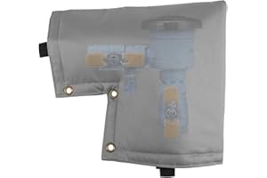TUYUU Backflow Preventer Cover,Pipe Insulation Cover,Well Head Pump Cover,Sprinkler Valve Cover for Outside Winter,Water Well Pump Covers.Protects from Severe Snow and Intense Sun (Gray 13X12in)