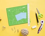 ANSIO Craft Cutting Mat Self Healing A5 Double Sided 8x7 inch Sky Blue/Lime view 5