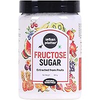 Urban Platter Pure Fructose Sugar, 400g / 14.11oz [Fruit-Based, Finely Granulated & Free-Flowing Sugar]
