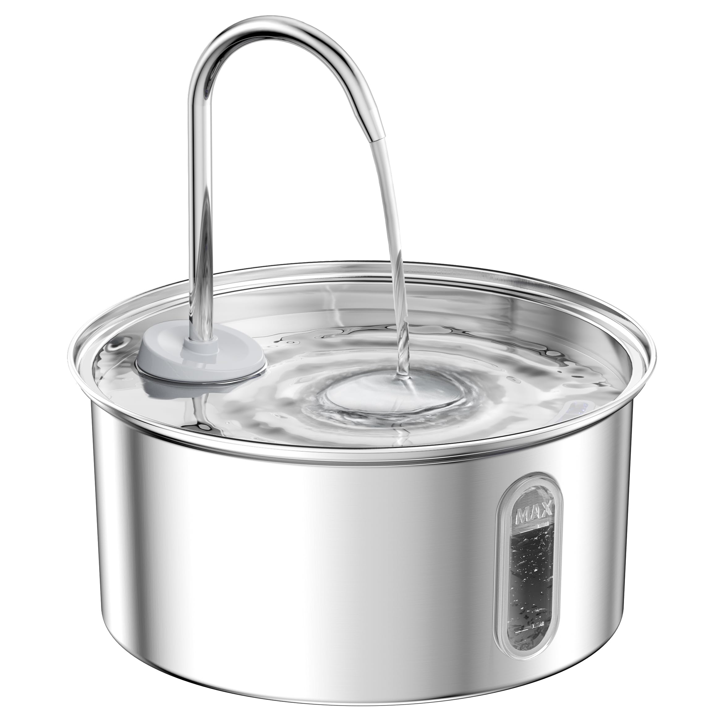Photo 1 of Petlipo Cat Water Fountain Stainless Steel: 108oz/3.2L Cat Fountain for Drinking, Pet Fountain Water Bowl Dog Drinking Dispenser Cat Feeding & Watering Supplies, Super Quiet Kitty Spout for Cats Dogs