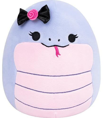 Peluche Squishmallows De Herman La Serpiente De 19 Cm, Oficial Jazwares, Supersuave Y Coleccionable, Adecuado Desde El Nacimiento