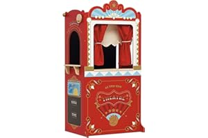 Le Toy Van - Wooden Educational Puppet Theatre | Kids Role Play Toy | Great As A Gift - Suitable for 3 Years + (TV333)