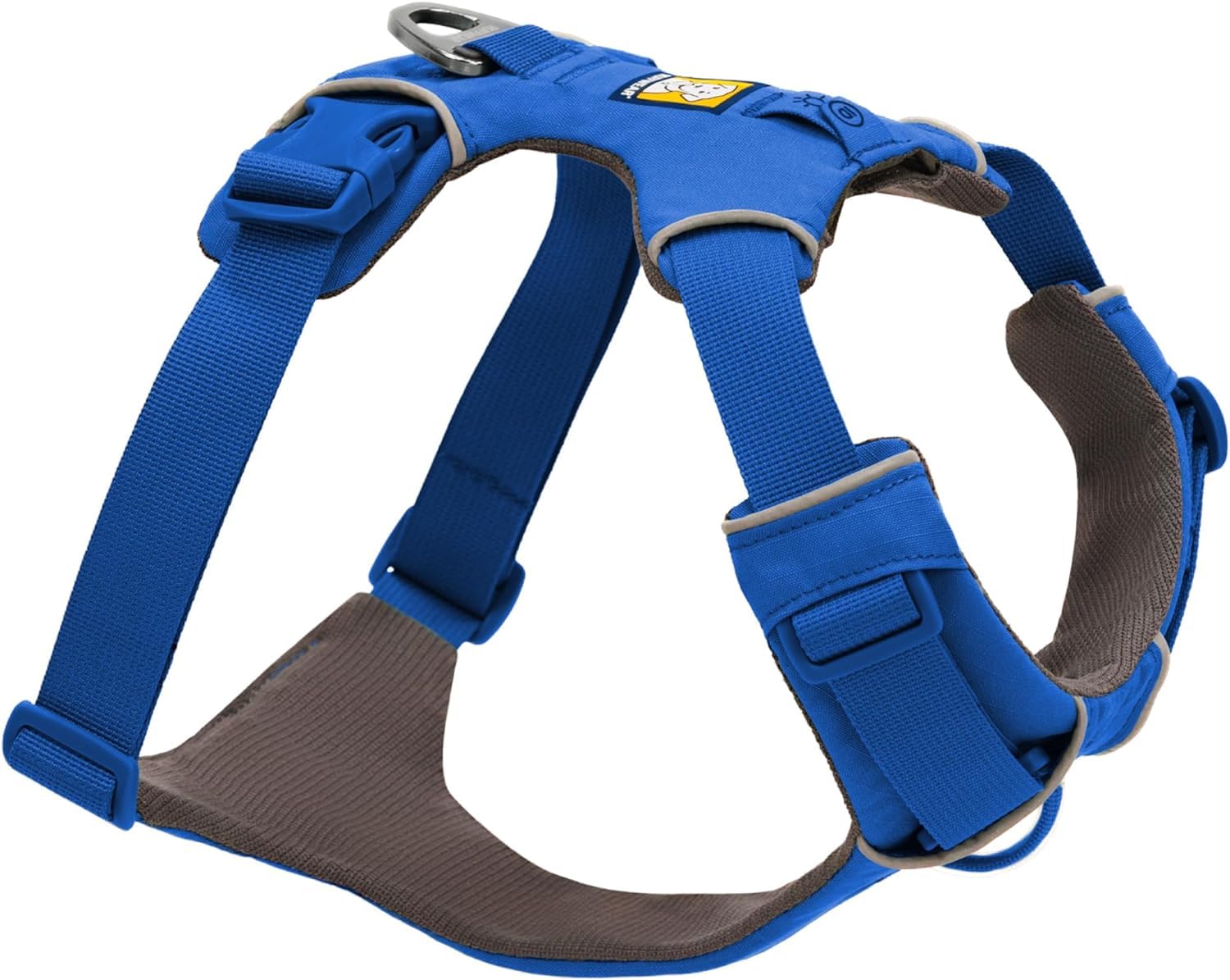 Photo 1 of Ruffwear, Front Range Dog Harness, Reflective Soft Padded Everyday Harness with Dual Leash Clips, Adjustable and Lightweight Fit for Training or Walking for All Dogs, Blue Pool, Medium