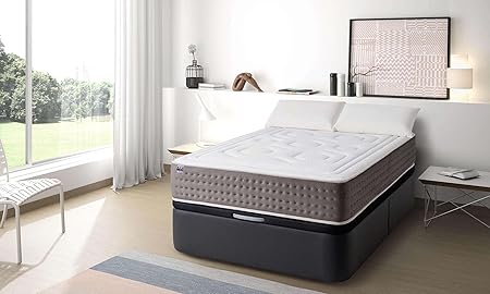 Maxcolchon Luxe Graphene Set Of Mattress Pillow Storage Bed