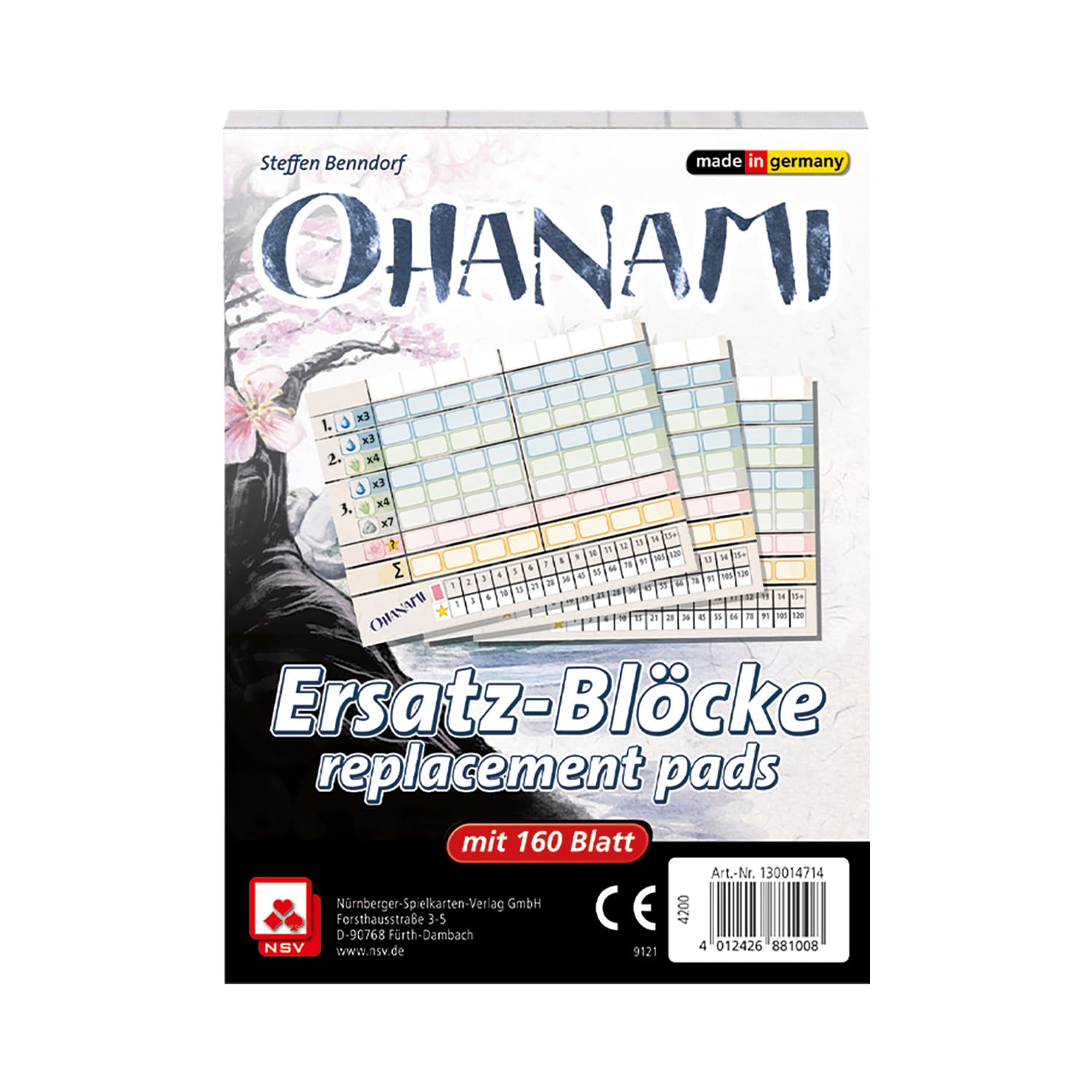 NSV - 4090 - OHANAMI - replacement blocs (set of 2) - card game