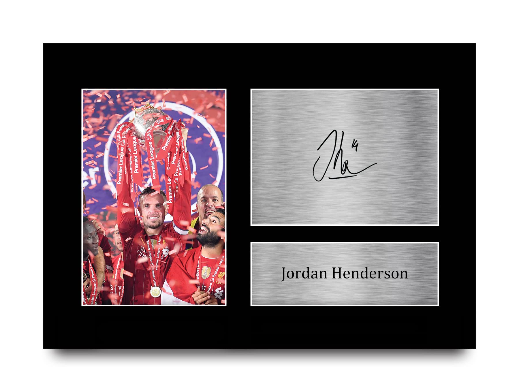HWC Trading Jordan Henderson Gifts Signed A4 Printed Autograph Liverpool Gift Print Photo Picture Display