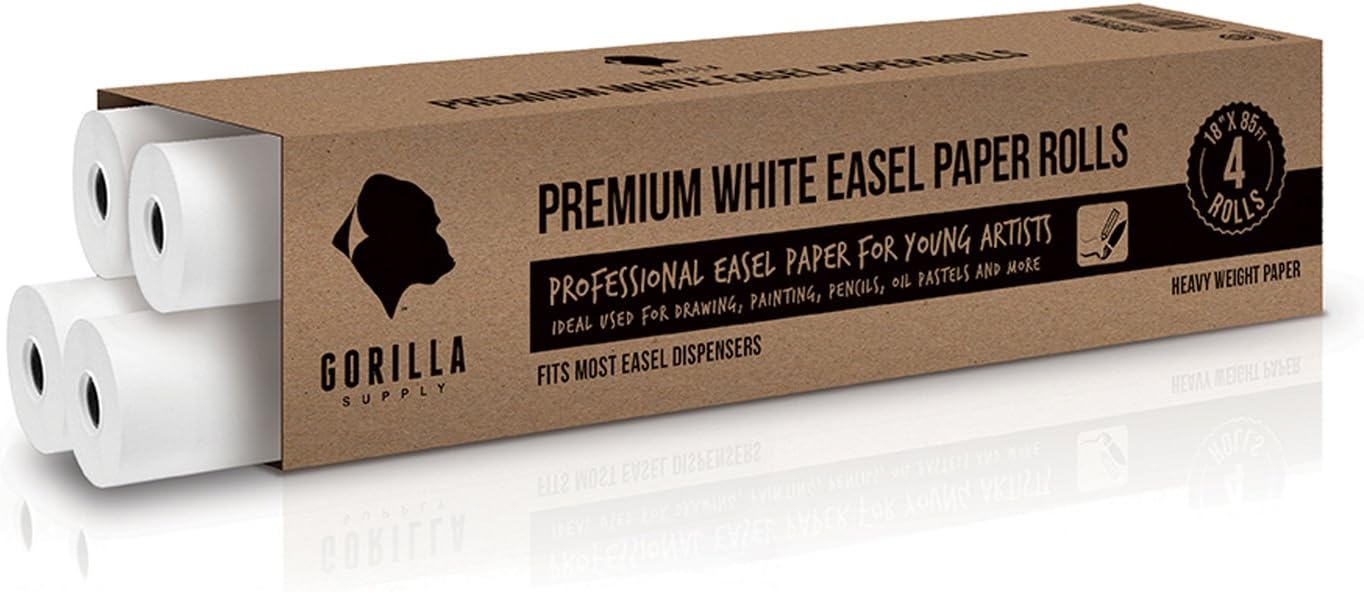 Easel Paper Roll 18 X 85ft, 4 Rolls Refill Case, 26# Wide Format