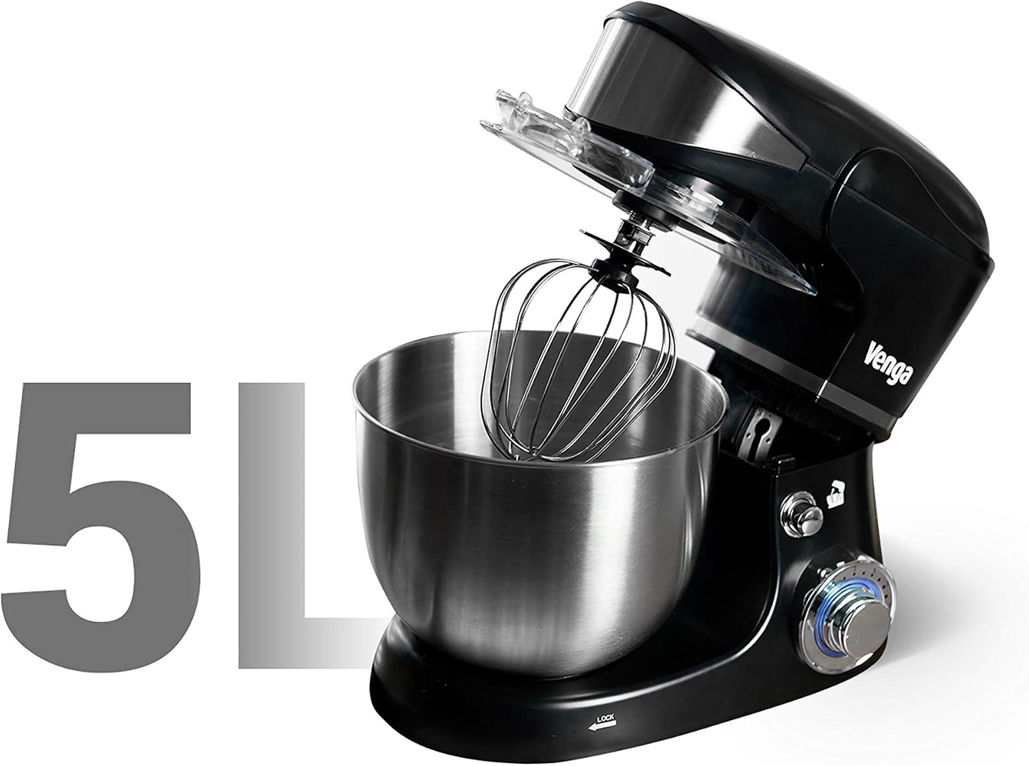 5 L Vg M 3014 Venga Negro Procesador De Alimentos Y Robot De Cocina Con Bol De Plastico Y Acero Inoxidable Con Motor De 1000 W Robots De Cocina Hogar Y Cocina Kaffeguiden Dk